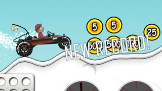 Hill Climb Racing | Arctic Cave Map - Dune Buggy 973m | New Record! | 1/1/1/1 Challenge