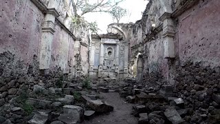 Isla de Mezcala en el lago de Chapala y ruinas de un templo antiguo (Compilación de videos)