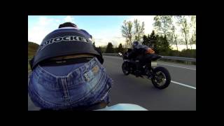 Kawasaki ZX-10R vs Suzuki GSX-R 1000 - Highway Pull 4 (AutoBahn)