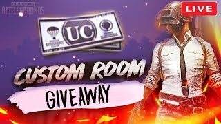 🔴PUBG MOBILE  CUSTOM ROOMS UC GIVEAWAY || LIVE STREAM | Sanihow