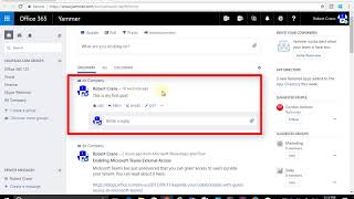 How to post a message into a Yammer conversation