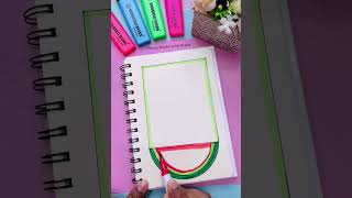 Watermelon 🍉 Design for your notebook 📔 #coverpage #design #frontpage #art #coverpagedesign