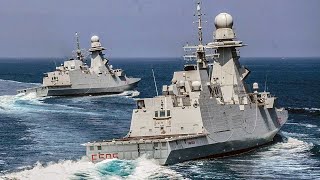 FREMM multipurpose frigate In Action | HD Video 2021