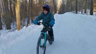 Ekenäs winter bike ride. Hagen natural park.