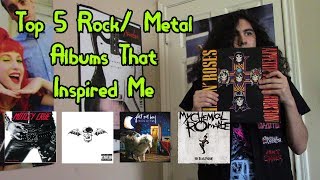 Top 5 Rock/Pop Punk/Metal Albums That Inspired Me