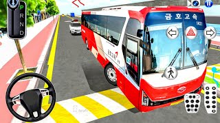 Hyundai Universe KUMHO Bus Drive City Road - 3d Driving Class Simulation - Android Gameplays part 10