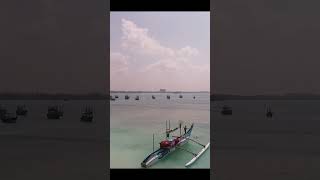 Beautiful tropical landscape with fishing boat in Sri Lanka #shortsyoutube