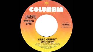 1982 HITS ARCHIVE: Goin’ Down - Greg Guidry (stereo 45)