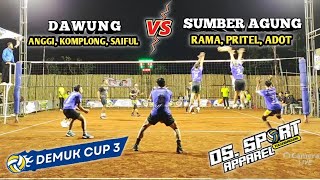 DUEL ANGGI VS RAMA ‼️DAWUNG VS SUMBERAGUNG SEMI FINAL LOKAL DEMUK CUP 3