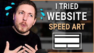 WEBSITE SPEED DESIGN | Web Design Speed Art Walkthrough