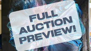 Full Auction Preview! Fluid Art Auction For Hurricane Relief #art