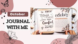 October Journal With Me 🤎🤍🖤 । Full Tutorial Of October Journal।