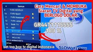 Siaran TV Digital Sedikit, Begini Cara Menambahkan dan Membuka Siaran Tv Digital yang berlogo Dolar