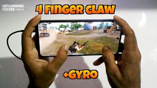 4 Fingers + Gyro + Handcam | Bgmi | Rikazplayz