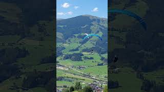 Hangflug, Schöner Gleitschirmstart beim Berghof