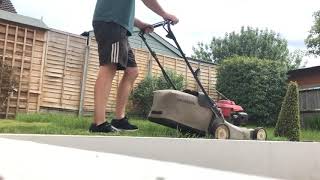 Lawn mowing time lapse