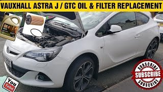 How to replace oil & filter on astra j / gtc