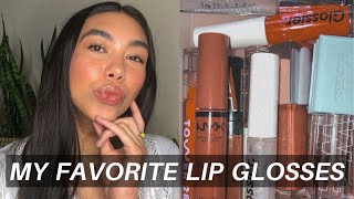 MY FAVORITE LIP GLOSSES | Review & Lip Swatches