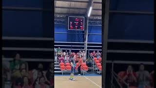 Pastor Apollo did what he does best, effortlessly shooting 3-pointers that leaves the crowd roaring