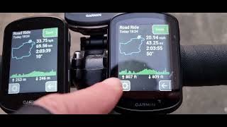 840 vs 1040 vs 540 GPS Accuracy Test Cycling [43.25 Miles changes to 43.25 kilometers😳]