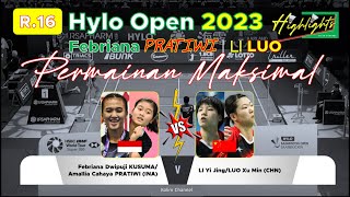 LI Yi Jing/LUO Xu Min (CHN) vs Febriana D KUSUMA/ Amallia C PRATIWI (INA) | Hylo Open 2023