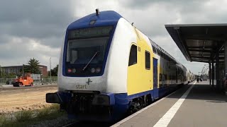 Innenraumrundgang in einem Steuerwagen der Gattung DABpbzkfa von Start Unterelbe mbH