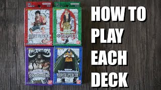 One Piece Starter Deck Tutorials - How Each Deck is Played and Which One is Best