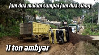 Tumbang piker keri, muatan 11.ton ambyar