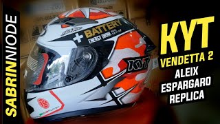 KYT Vendetta 2 Aleix Espargaro Replica Warna Putih