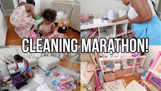 2 HOUR CLEANING MARATHON! END OF SUMMER CLEANING, LAUNDRY, GROCERY HAUL, DECLUTTER & ORGANIZE W/ ME