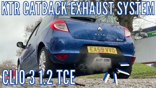 SOUND TEST | KTR RENAULT CLIO 3 1.2 TCE CAT BACK EXHAUST SYSTEM