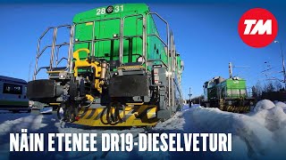 Näin etenee VR:n Dr19-dieselveturi