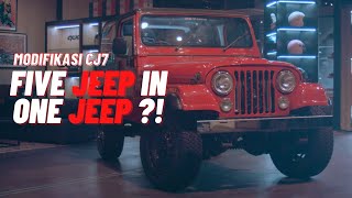 Modifikasi Jeep CJ7 | Menggunakan Parts dari 5 Tipe Jeep yang Berbeda