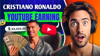 इतना पैसा 😳 Cristiano Ronaldo Youtube Earning || Ronaldo First Week Yt Earning