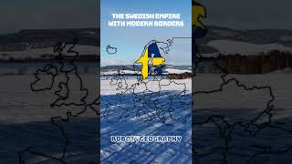 The Swedish empire with modern borders! #mapping #geography #map #empire #geo #sweden #empires