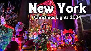 4k NYC Brooklyn Christmas Lights 2024 in New York City