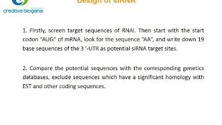 Principle and method RNAi--Creative Biogene