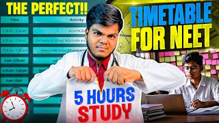 15-Hour Study Time Table for NEET 2025 🔥 | Crack NEET in 6 Months | 21-Day Challenge!