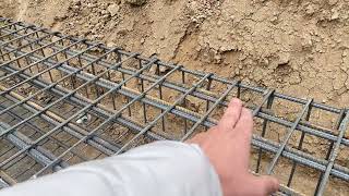 Reinforcement bars in the foundation / میلگرد تقویتی در فونداسیون