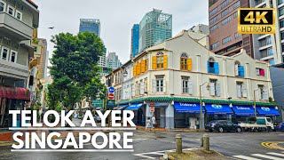 Telok Ayer & Ann Siang Hill Tour ~ Singapore Walking Tours [4K]