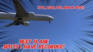 Best planespottings I’ve captured! (767 777 and a320!)