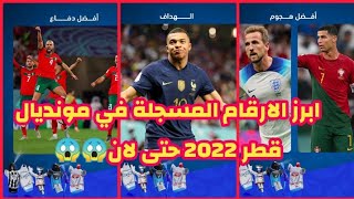 ابرز الارقام المسجلة في مونديال قطر 2022 حتى لان😱😱😱💯