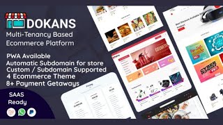 DOKANS Ecommerce Platform PHP Script || Make Shopify Clone Website || Shopify PHP Script Download