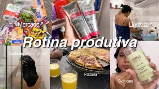 ROTINA PRODUTIVA | compras de mercado , rotina capilar , limpeza na casa …💖✨