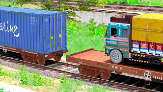 LORRY CONTAINER COUPLING SHIP CONTAINER | BUMPY RAILROAD | RAILWORKS | TRAIN SIMULATOR | RAILROAD