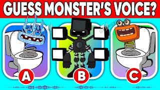 GUESS THE VOICE THE MONSTERS (Water Wubbox Skibidi Toilet, TV Man Wubbox, Wubbox Skibidi Toilet)