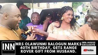 MRS OLAWUNMI BALOGUN MARKS 40TH BIRTHDAY, GETS CAR GIFT FROM HUSBAND (BRO)