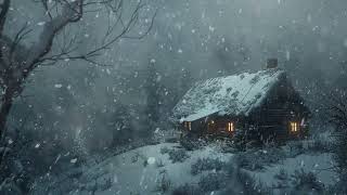 Winter Wonderland | Tranquil Snowstorm Sounds at Frosty Mountain Cabin | Serene Blizzard Ambience