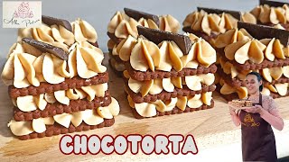 MINI CHOCOTORTA, una receta fácil y rica  CON CHOCOLINAS.  Postre sin horno.😋