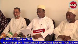 Mufti Abubakar Zuberi Kuwaaga Mahujaji wa Tanzania rasmi. Sh. Mussa Hemed